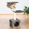 Fly Free Zone,Inc. San Fernando Cat Tree; Platinum Gray