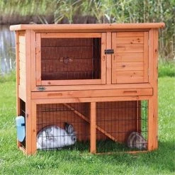 Partyanimal Rabbit Hutch With Sloped Roof; Medium