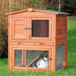 TRIXIE Pet Products 62338 Rabbit Hutch With Peaked Roof; Small