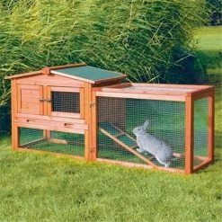 Partyanimal Rabbit Hutch With Outdoor Run; Extra Small