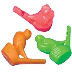 US Toy Company 929 Warbling Bird Whistles - Pack of 12
