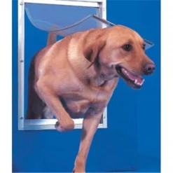 No Sweat My Pet Deluxe Dog Door Extra Large White 10.5 in. x 15 in.
