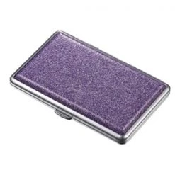 Visol VCM163A Glamour II Purple Glitter Double Sided Cigarette Case