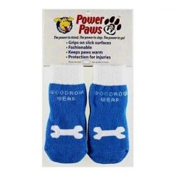 Woodrow Wear Llc Woodrow Wear; LLC 01-05A Power Paws Advanced; Blue With White Bone; Size L