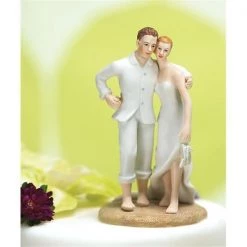 Smartgifts Beach Bride and Groom Cake Topper