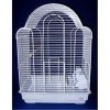 YML 1704WHT Shell Top Bird Cage in White