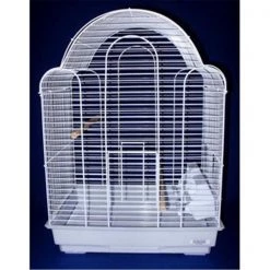 YML 1704WHT Shell Top Bird Cage in White