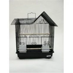 YML 1754BLK Villa Top Bird Cage in Black
