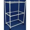 YML 4164WHT Three Shelf Stand for Medium Bird Breeding Cage in White