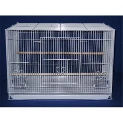 YML 4x2474WHT Lot of Four Medium Bird Breeding Cages in White