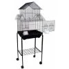 YML 5844-4814BLK Pagoda Small Bird Cage with Stand in Black