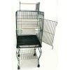Peticare Open Top Parrot Cage with Stand in Black
