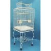 YML 600HWHT Open Top Parrot Cage with Stand in White