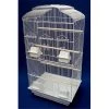 YML 6804WHT Shall Top Small Bird Cage in White