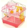 Bpf 10 in. Clear Plastic Hamster-Mice Cage in Pink