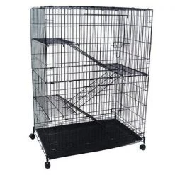 YML CT52 4 Levels Small Animal Cage in Black
