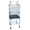 YML 600HCP 20 in. Open Top Parrot Cage With Stand - Antique Copper
