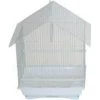 YML Group A1314MWHT 13.3 x 10.8 x 17.8 in. House Top Style Medium Parakeet Cage; White