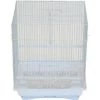 YML Group A1124MWHT 11 x 8.5 x 14 in. Flat Top Small Parakeet Cage; White