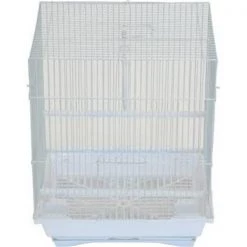 YML Group A1124MWHT 11 x 8.5 x 14 in. Flat Top Small Parakeet Cage; White