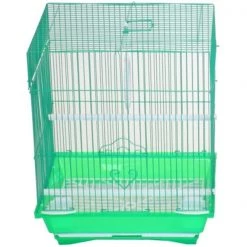 YML Group A1124MGRN 11 x 8.5 x 14 in. Flat Top Small Parakeet Cage; Green
