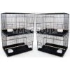 YML 4x2474BLK Lot of 4; .5 in. bar spacing small breeding cages in Black.