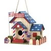 Zingz & Thingz 57070917 God Bless America Birdhouse with Patriotic Charm