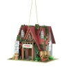 Good Boy Organics Winery Red Roof Wood Cottage Birdhouse