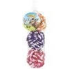 Ruffin It RUFFIN'IT KIT Rope Ball Dog Toy, Toss 'N Floss Toy, Orange/Pink/Purple