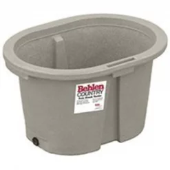 Behlen Country 52112037GT Farm Stock Tank, 65 gal Capacity, Round, Polyurethane, Granite Tan