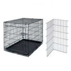 Aspenpet 41276/21944 Sturdy Pet Kennel, 50 to 70 lb Capacity, Black