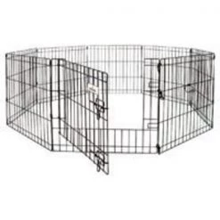 PETMATE 55014 Exercise Pen with Door, Black
