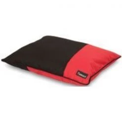 DOGZILLA 80380 Pillow Bed, Rip-Stop Fabric Cover, Black/Red