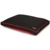 DOGZILLA 80381 Gusset Dog Bed, Rip-Stop Fabric Cover, Black/Red