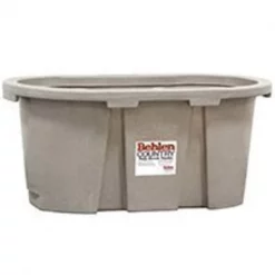 Behlen Country 52112017GT Farm Stock Tank, 100 gal Capacity, Round, Polyurethane, Granite Tan