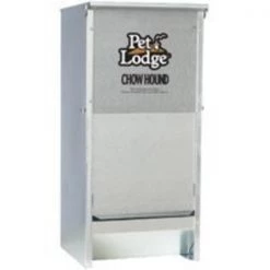 Pet Lodge CH12 Pet Feeder, 12 lb Volume Capacity, Galvanized Steel