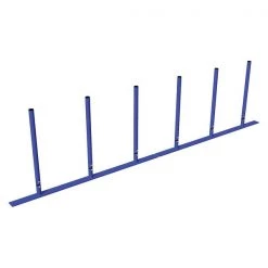 Bark Park Dog Park Weave Post, Red/Blue