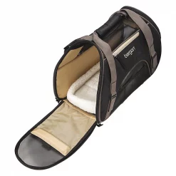 Bergan Pet Comfort Carrier Small Black / Brown 16" x 8" x 11"
