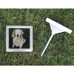 Hueter Toledo Memory Stone with Photo Frame Small Gray 5" x 5" x 1.25"