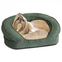 K&H Pet Products Deluxe Ortho Bolster Sleeper Pet Bed Large Eggplant 40" x 33" x 9.5"
