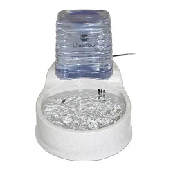 K&H Pet Products Clean Flow Pet Bowl with Reservoir Medium Beige 14" x 11.25" x 12.5"