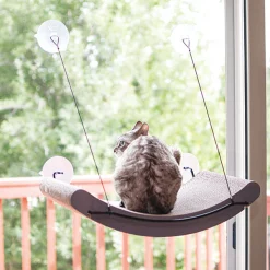 K&H Pet Products EZ Mount Cat Scratcher Kitty Sill Cradle Tan 11" x 20" x 2"