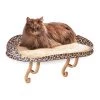 K&H Pet Products Deluxe Kitty Sill with Bolster Leopard 14" x 24" x 10"