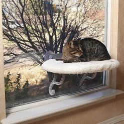 K&H Pet Products Universal Mount Kitty Sill White 14" x 24" x 13"