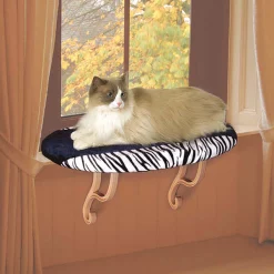 K&H Pet Products Kitty Sill Zebra 14" x 24" x 9"