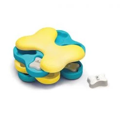 Outward Hound Dog Tornado Puzzle Game Large Blue/Yellow 9.5" x 7.5" x 3.25"