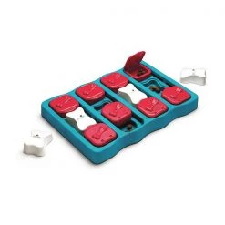 Outward Hound Nina Ottosson Dog Brick Puzzle Game Large Blue 12.75" x 9" x 2"