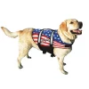Pawz Pet Products Nylon Dog Life Jacket Medium Flag