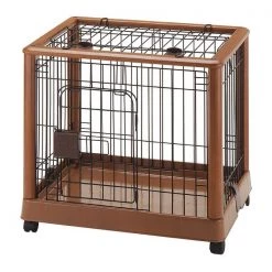 Richell Mobile Pet Pen 640 Small Autumn Matte 25.2" x 18.1" x 22.4"
