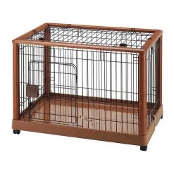 Richell Mobile Pet Pen 940 Medium Autumn Matte 36.8" x 24.2" x 26"